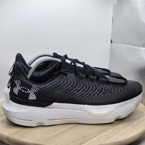 Mens Size 11 - Under Armour UA HOVR Infinite Pro Running Black Gray Shoes - Picture 3 of 12